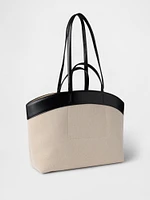 East-West Canvas Tote Bag