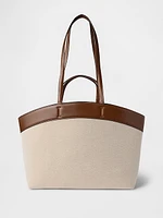 East-West Canvas Tote Bag