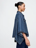 UltraSoft Denim Cape Jacket