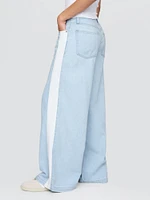 Mid Rise Cargo Baggy Jeans