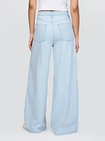 Mid Rise Cargo Baggy Jeans