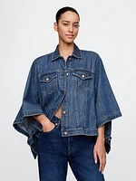 UltraSoft Denim Cape Jacket