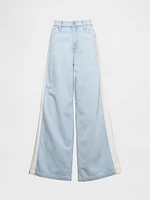 Mid Rise Cargo Baggy Jeans