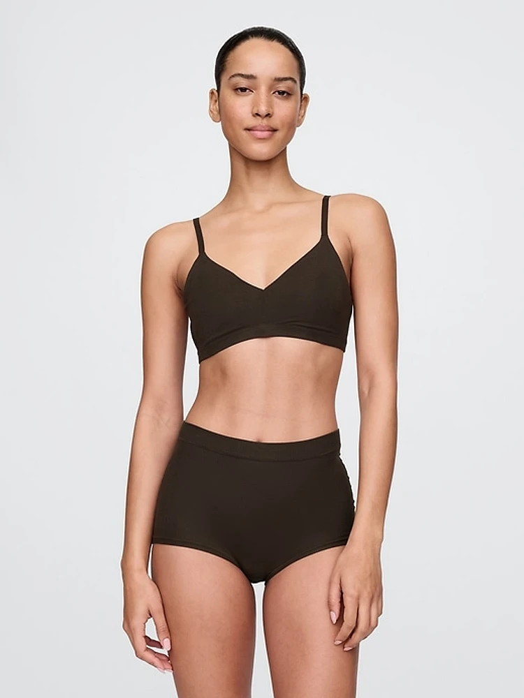 Modal Rib Triangle Bralette