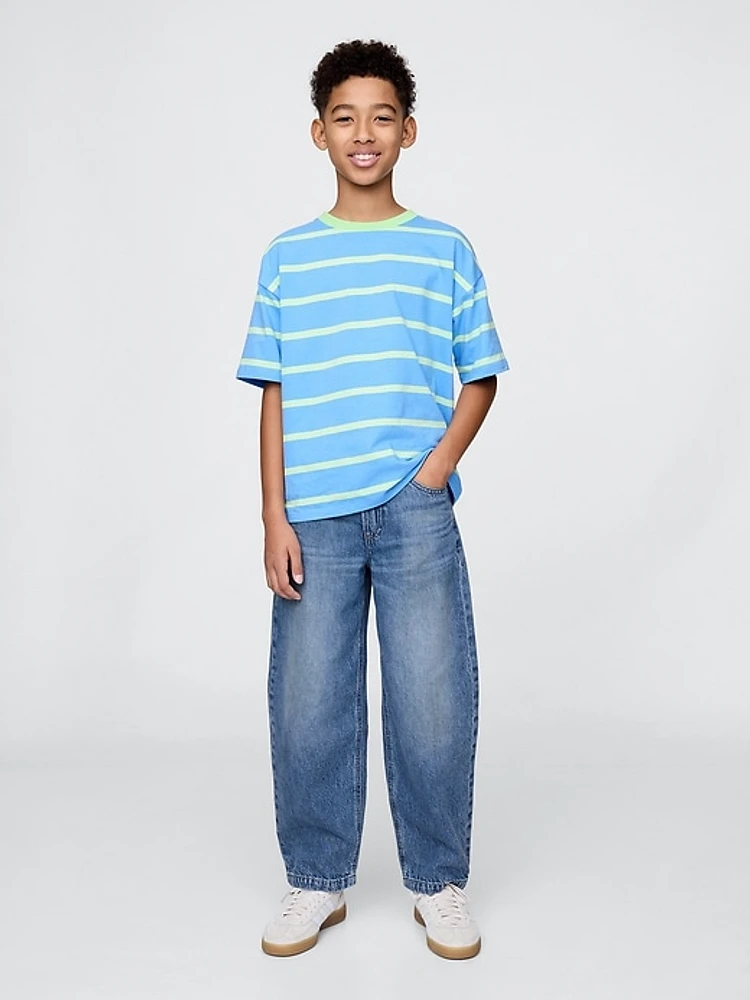 Kids Baggy Barrel Jeans