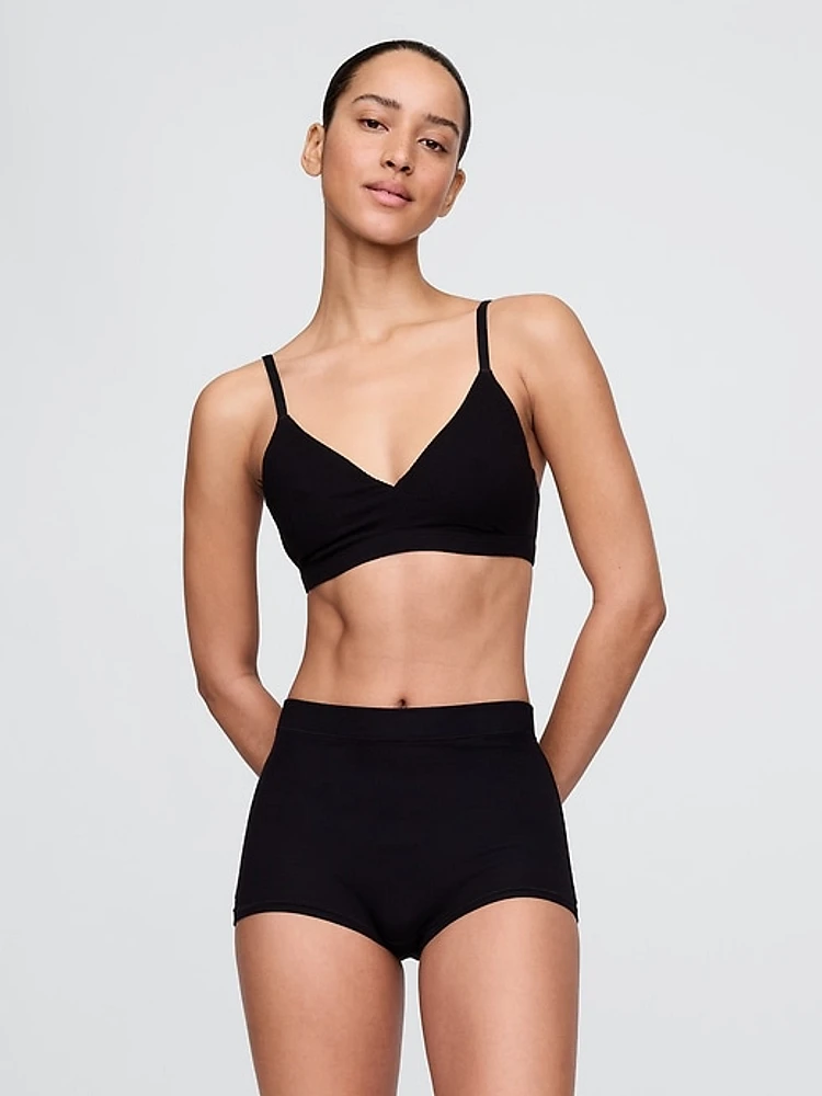 Modal Rib Triangle Bralette