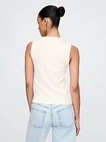 Modern Rib High Neck Top