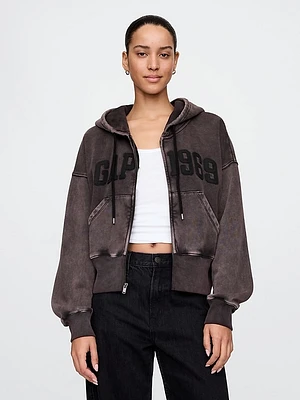 Vintage Soft Full-Zip Wedge Hoodie