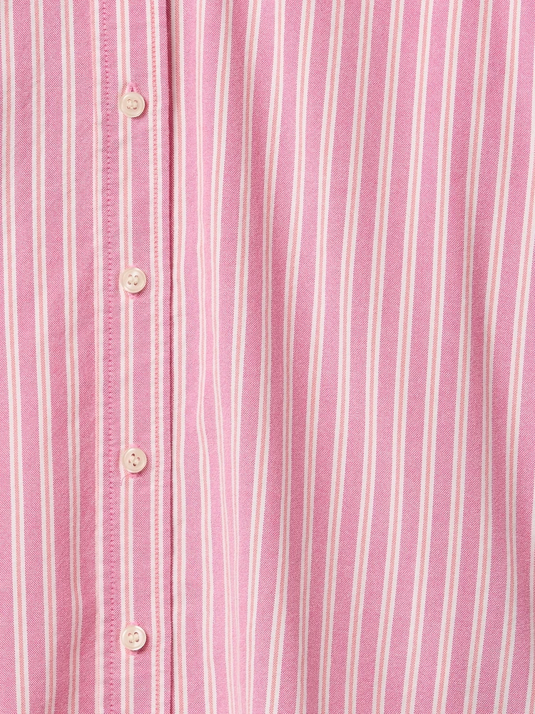 Organic Cotton Oxford Cropped Big Shirt