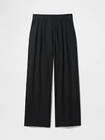 365 High Rise Linen-Blend Trousers