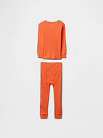 Baby & Toddler Organic Ribbed Cotton PJ Set