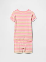 Baby & Toddler Organic Ribbed Cotton PJ Set