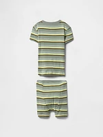 Baby & Toddler Organic Ribbed Cotton PJ Set