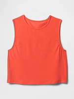 GapFit Breathe Cropped Muscle Tank Top