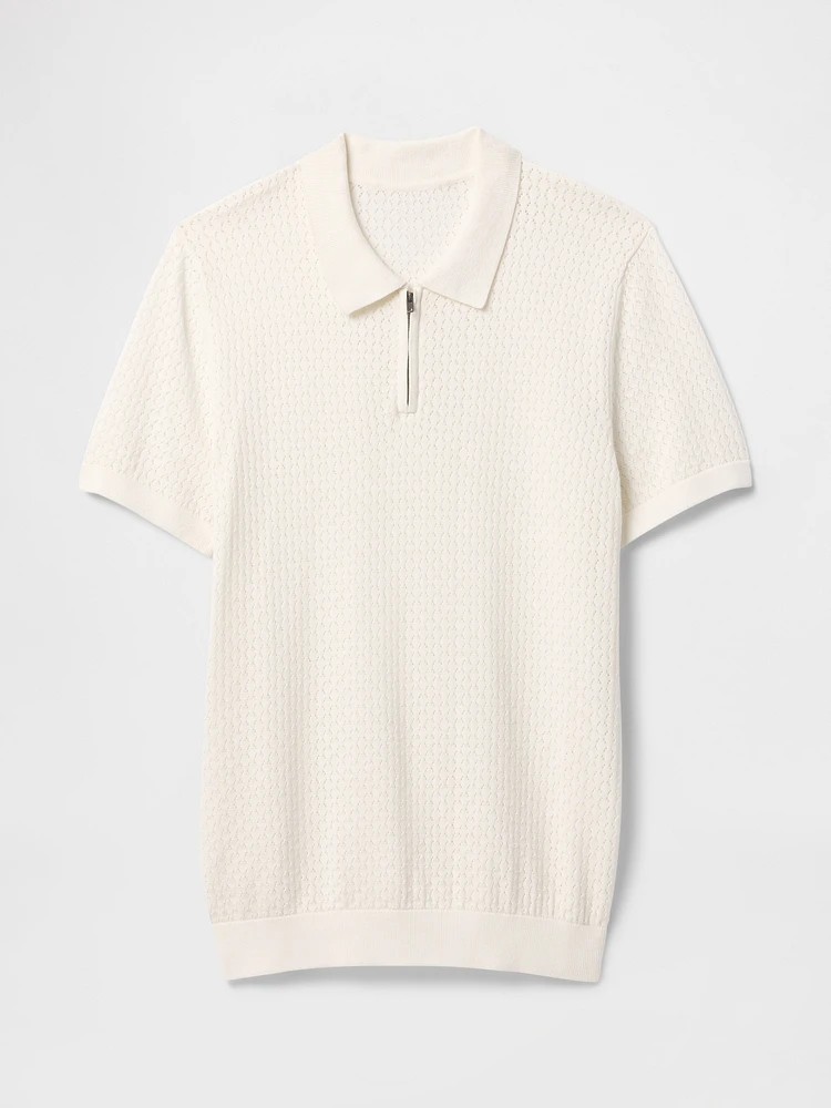 Crochet Polo Shirt