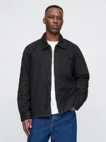 Sherpa-Lined Shirt Jacket