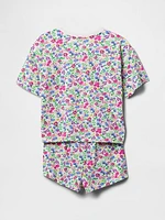 Kids Recycled PJ Shorts Set