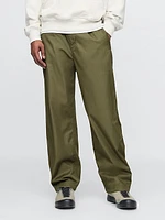 Twill Cargo Baggy Pants