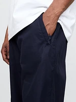 Twill Cargo Baggy Pants