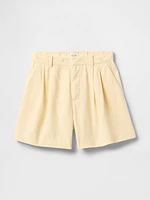 365 High Rise Linen-Blend Shorts