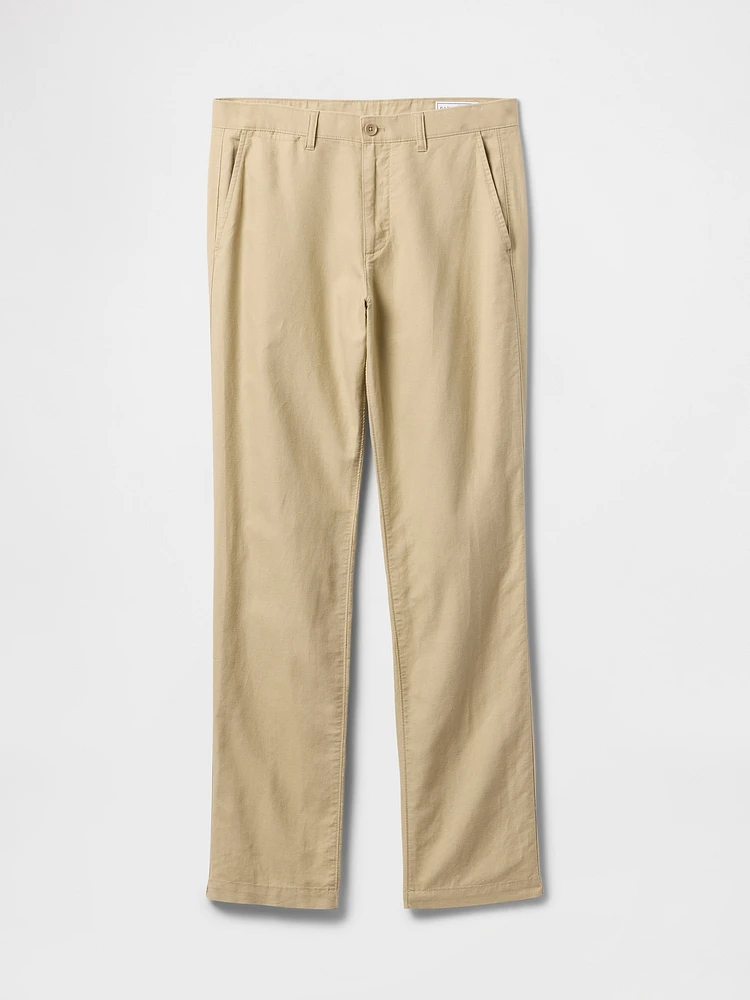 Linen-Cotton Khakis