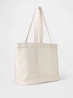 Denim Stripe Tote Bag