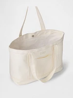 Denim Stripe Tote Bag