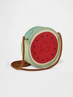 Kids Cherry Straw Bag