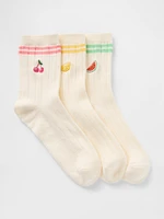 Kids Fruit Crew Socks (3-Pack)