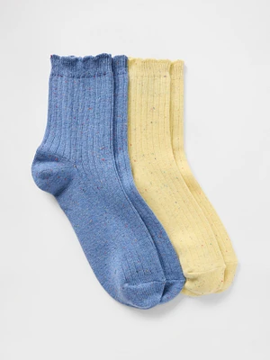 Confetti Half Crew Socks (2-Pack