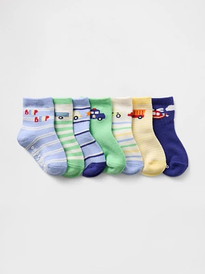 Baby & Toddler Quarter Crew Socks (7-Pack
