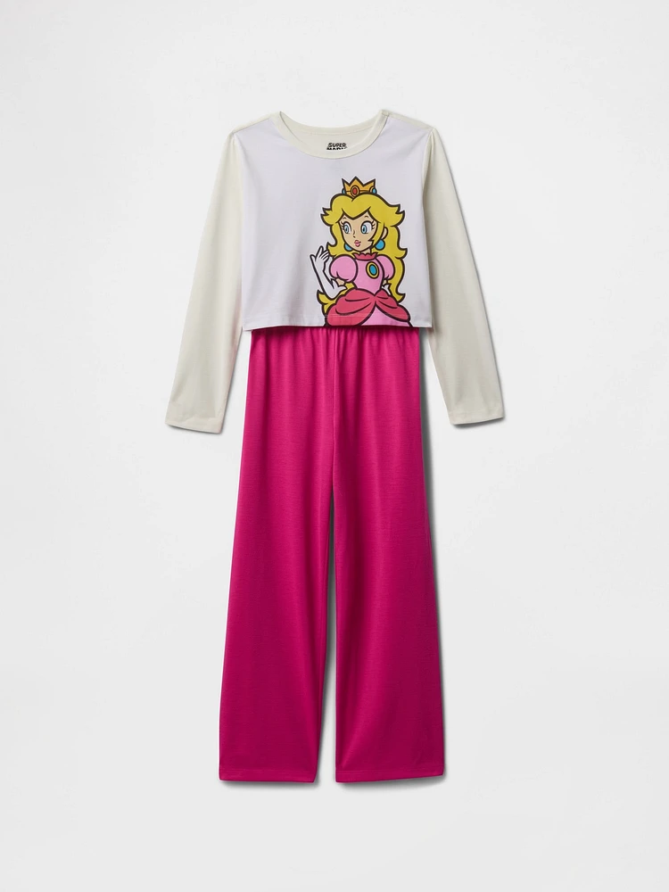 Kids Princess Peach Cropped PJ Set