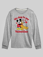 Toddler Disney My Dog Is Valentine Long Sleeve Graphic Tee