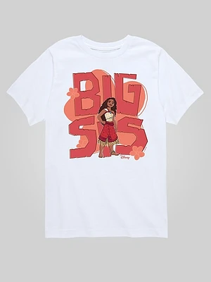 Toddler Moana 2 Big Sis Short Sleeve Graphic Tee