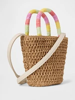 Kids Straw Tote Bag