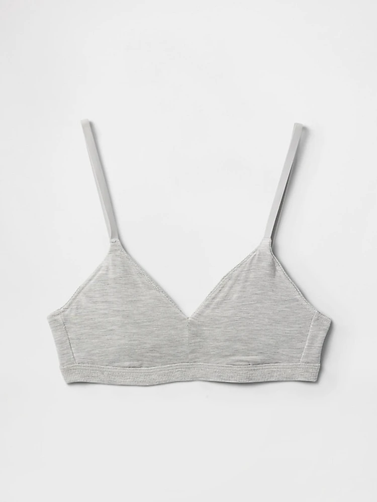 Modal Rib Triangle Bralette