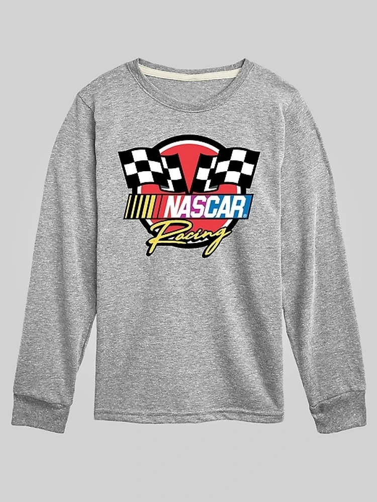 Kids NASCAR Racing Logo Long Sleeve Graphic Tee