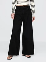 Mid Rise UltraSoft Crop Baggy Jeans