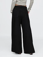 Mid Rise UltraSoft Crop Baggy Jeans