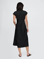 Poplin Midi Shirtdress