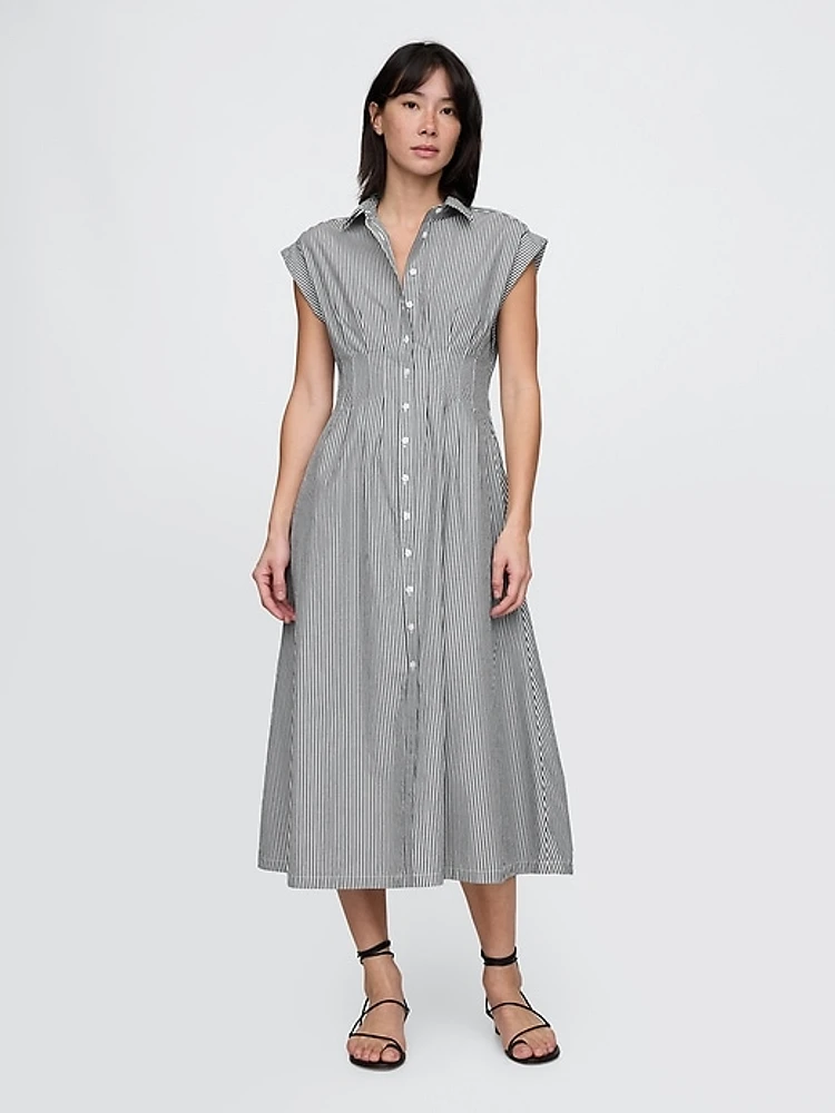 Poplin Midi Shirtdress