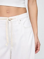 Mid Rise Cargo Baggy Jeans