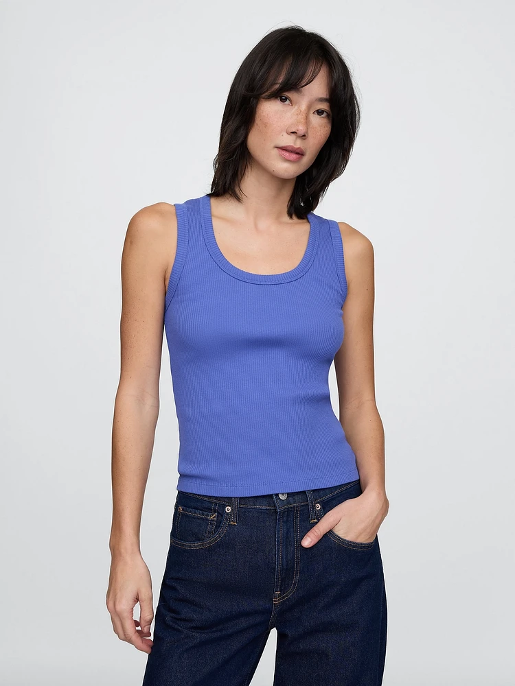 Rib Scoop Tank Top