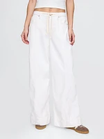 Mid Rise Cargo Baggy Jeans