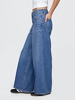 Mid Rise UltraSoft Crop Baggy Jeans