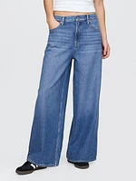 Mid Rise UltraSoft Crop Baggy Jeans