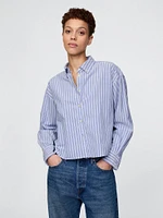 Organic Cotton Oxford Crop Big Shirt