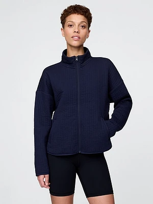 GapFit Quilted Jacquard Jacket