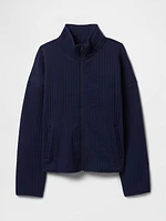 GapFit Quilted Jacquard Jacket