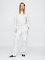 Seamed Wide-Leg Sweatpants